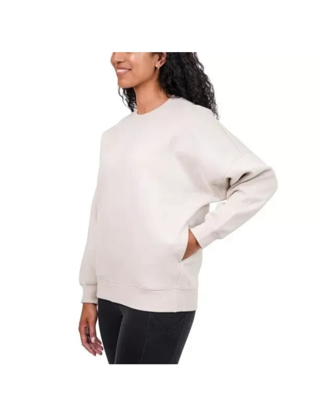 TUFF Athletics Women's Sweatshirt Fleece Crewneck Pullover Shirt Pockets large - Picture 1 of 10